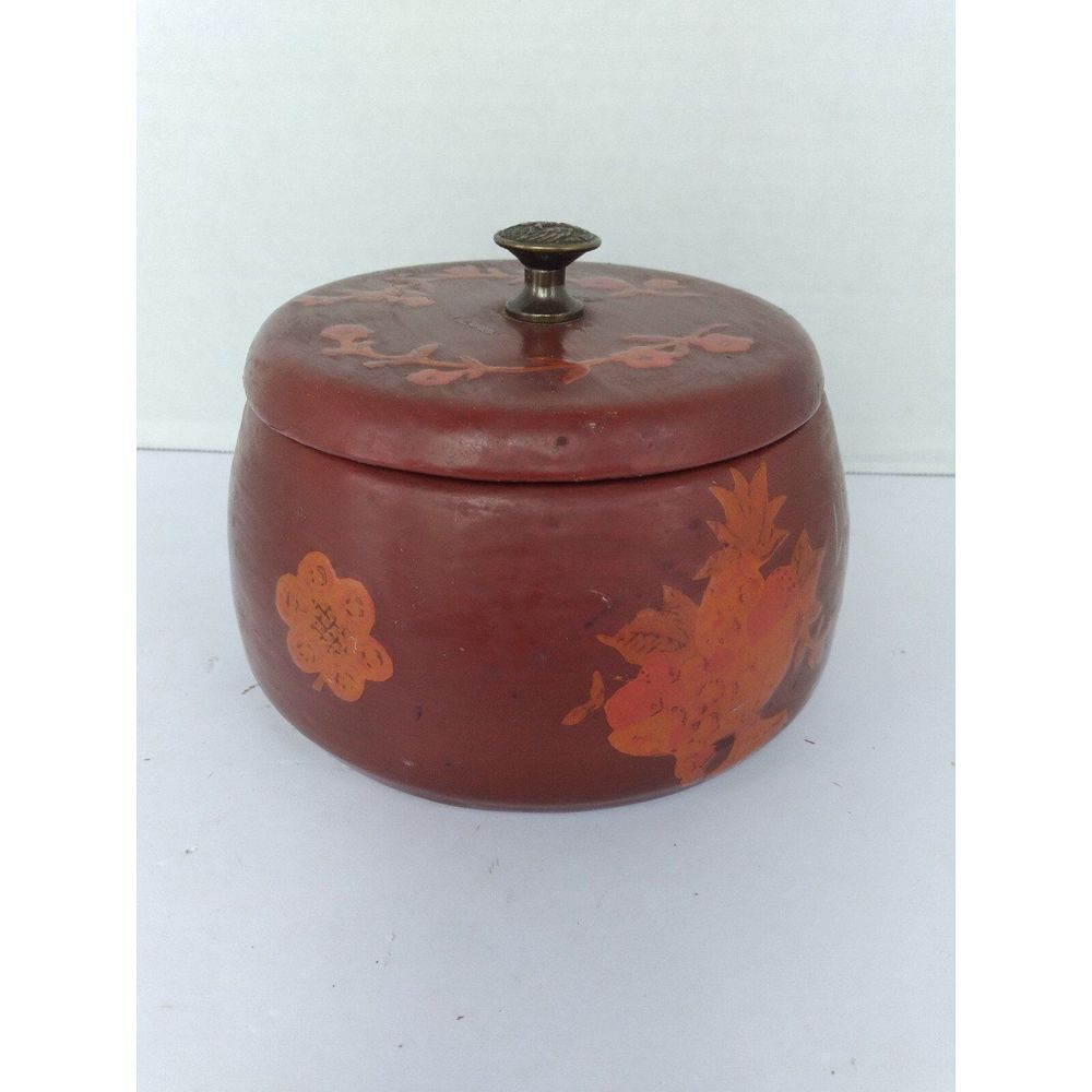 Lidded Jar Container, Decorative Kitchen Storage, Rooster, Teapot, Flowers
